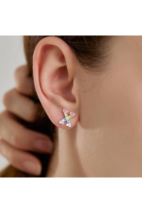 Custom Name Stud Earrings, S925 Sterling Silver Name Earring Studs, Personalized Name Earrings Gift For Women, Customize Y R Own Earring With Name[o2683]