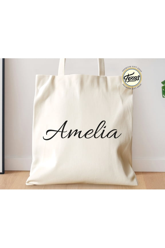 Custom Name Tote Bag Personalized Totes Gift