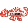 thumbnail image 1 of Custom Name Vinyl Wall Decal for Home - Dino DINOSAUR Monster Lizard Cute Wall Décor Bedroom Living Room Entry - Personalized Text Removable High Tact - Size: 18 In x 30 In, 1 of 3