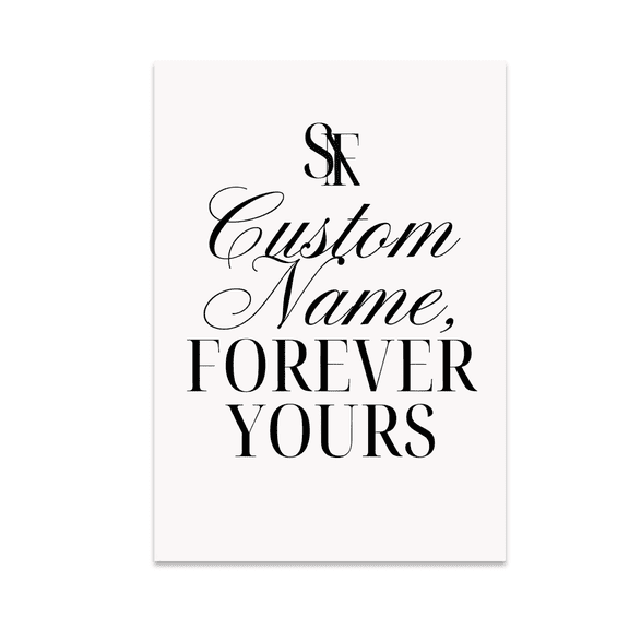 Custom Name Wall Art - Personalized Decor Enthusiast - 13x19 Poster Print