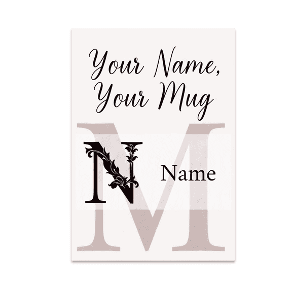 Custom Name Wall Art - Personalized Decor Enthusiast - 13x19 Poster Print