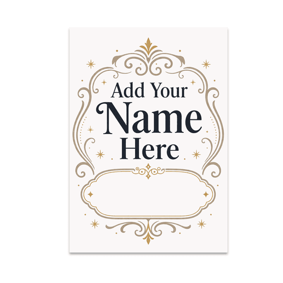 Custom Name Wall Art - Personalized Decor for Home - 13x19 Poster Print