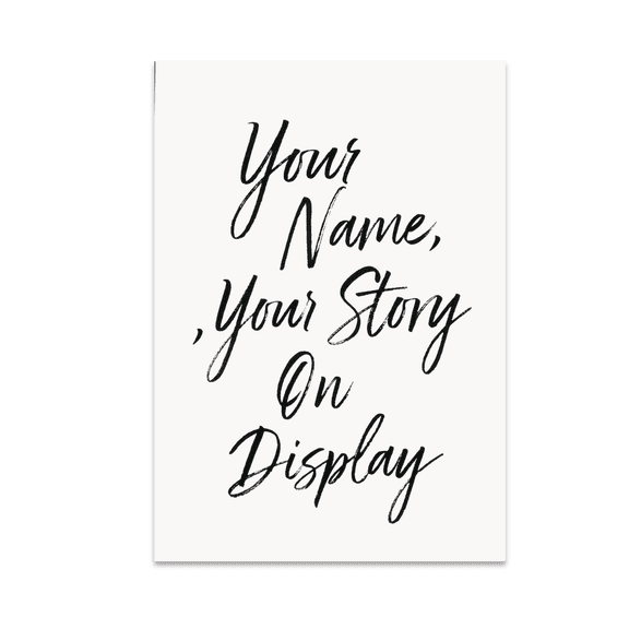 Custom Name Wall Art - Personalized Decor for Home - 13x19 Poster Print