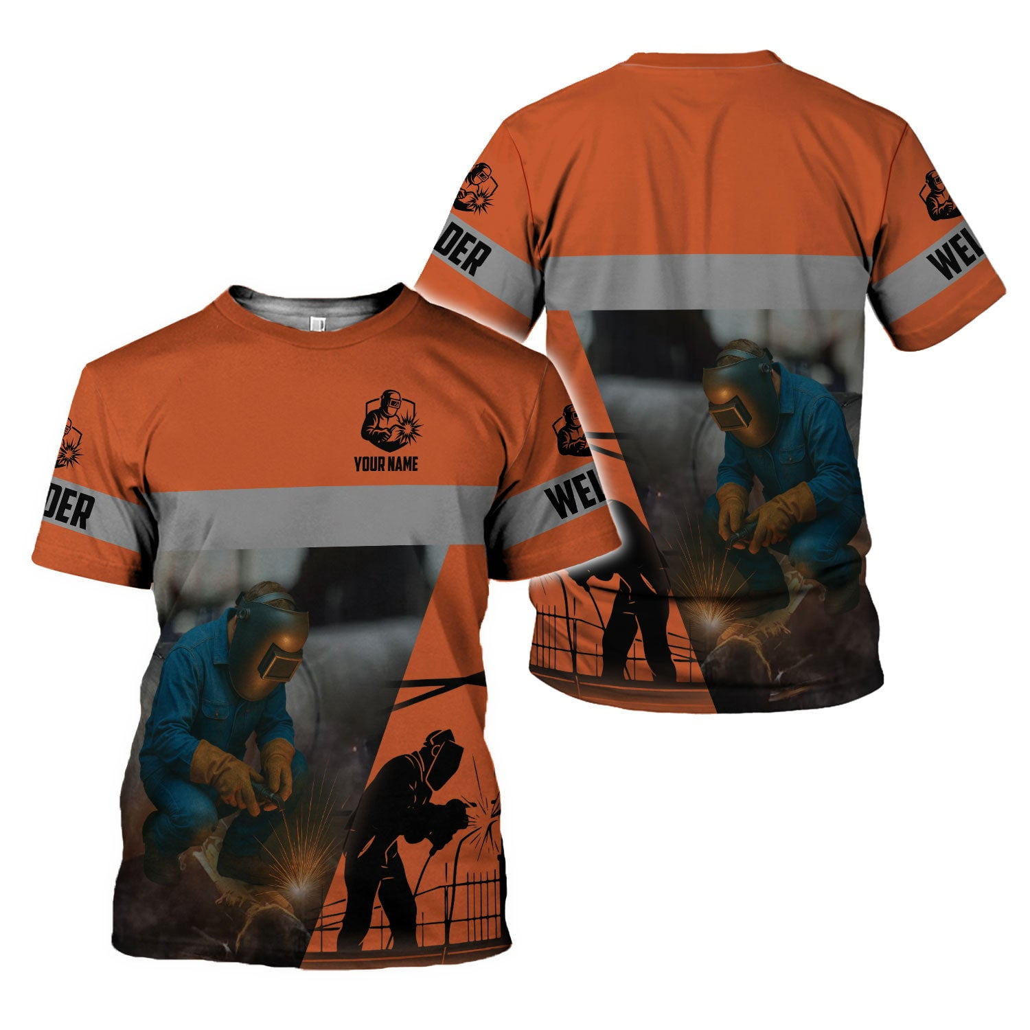 Personalized Welder 3D T-Shirts & Hoodies - Custom Gift For Welders, Men, Women | All-Over Print, Multiple Sizes
