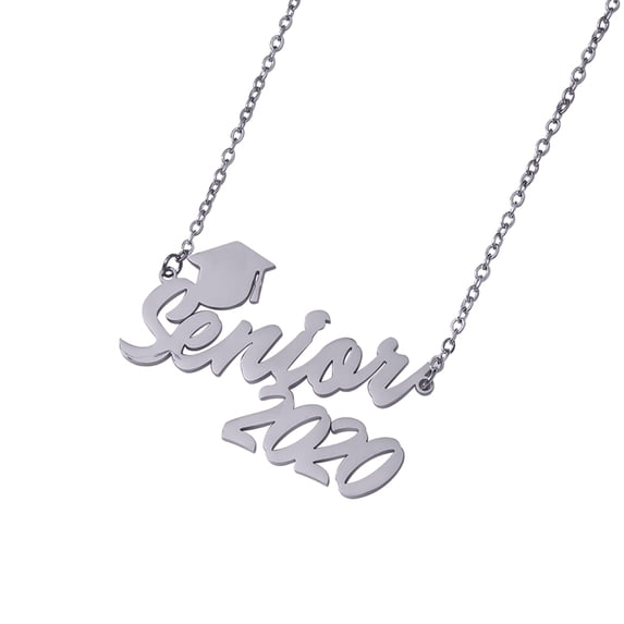 Custom Name and Date Necklace Personalized Nameplate Customized Jewelry Gift for Women