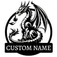 thumbnail image 1 of Custom Name metal sign, Personalized Dragon Name Sign, Handmade Dragon Wall Sculptures, Metal Wall Art for Home Decor, Ideal for Weddings, Housewarming, Christmas, and Birthday Gifts, 11.8in x 11.6in, 1 of 8