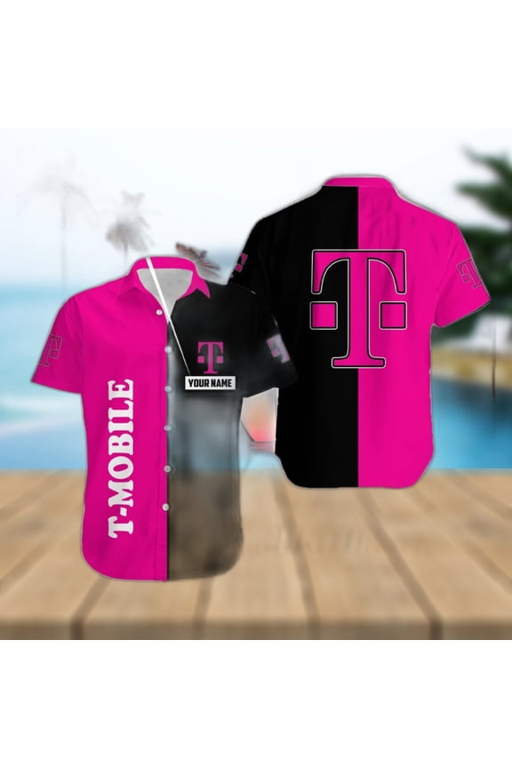 Custom Name t mobile Brand Designer 3D Hawaiian Shirt For Summer