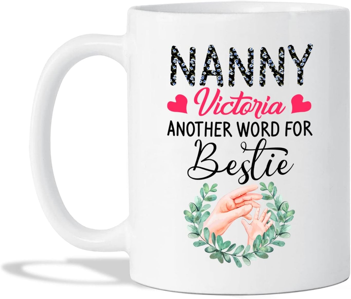 Custom Nanny Another Word For Bestie Coffee Mug Gift for Nanny Customized Nanny Present with