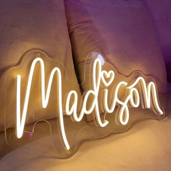 Custom Neon Sign, Customizable Neon Signs for Wall Decor Personalized Neon Name Sign Custom LED Sign for Bedroom Wedding Home Decor Birthday Party Business Logo$$Tools & Hardware Other