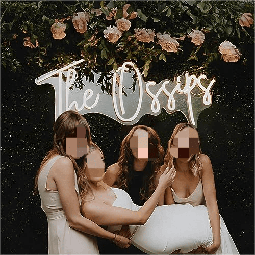 Custom Neon Signs - LED Wedding Custom Neon Name Initials Sign for Wall Decor, Personalized Neon Name Lights for Bedroom Home Decor Birthday Party Business Large Neon Sign (Custom Neon Signs)