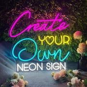 Custom Neon Signs for Wall Decor, CUSTOMNEON Personalized Neon Signs Customizable for Wedding Birthday Prom Party, Custom Neon Lights for Bedroom Bar Studio Beauty Salon Business Shop