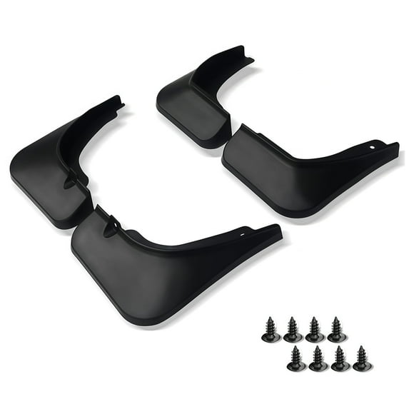 Custom No Drill Mud Flaps For KIA Sportage 2022-2025, Splash Guards Molded Front And Rear Set 4Pcs-Black-22-25