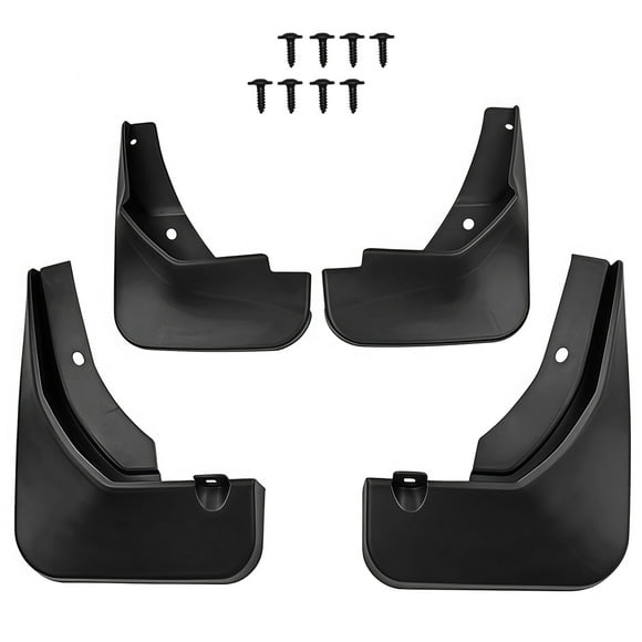 Custom No Drill Mud Flaps For VW Passat CC 2013-2018, Splash Guards Molded Front And Rear Set 4Pcs-Black