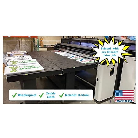 Custom Notary Yard Sign (18x24 inch) - Double - Sided, Outdoor - Ready Weatherproof Corrugated Plastic with Metal H - Stake Included (Version 1)