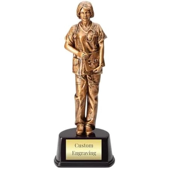 Custom Nurse Trophy Engraved Resin Award for Nursing Achievement, Recognition & Appreciation Personalized Gift for Nurses & Healthcare Professionals$$Gift Supply & Awards