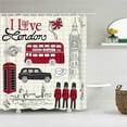 thumbnail image 1 of Custom Old Wood Shower Curtain Waterproof Bathroom Polyester Fabric Retro British style Bath Curtains Decor With Hook, 1 of 5