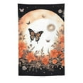 Custom Orange Butterfly Moon Flower Tapestry Popular Tapestry Poster