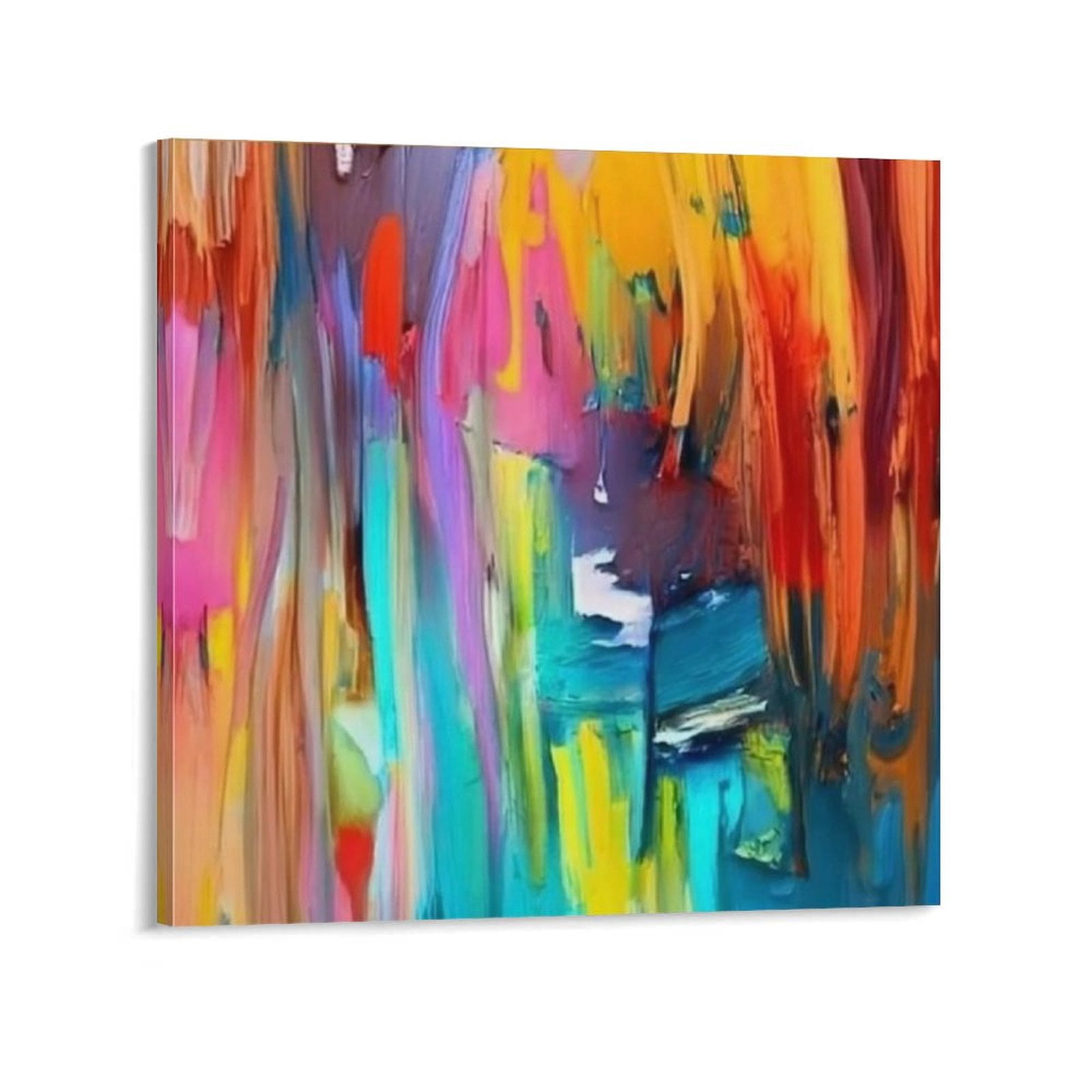 Custom Original Bright Colors Abstract Wall Art 3D Thick Textured Photo Inspiration