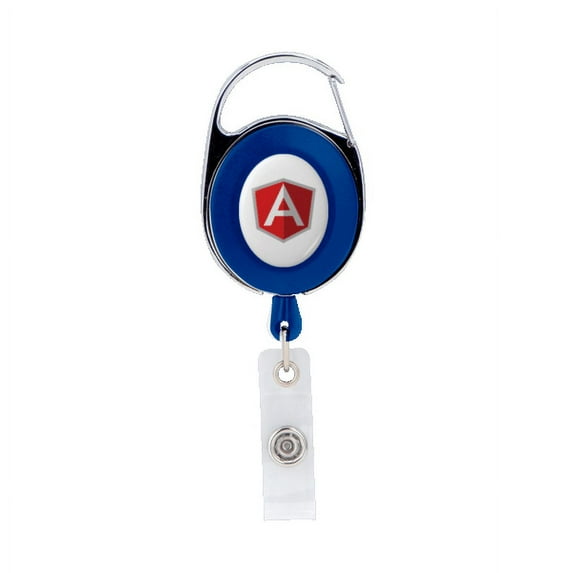Custom Oval Metal Retractable Badge Reel with Carabiner, Set of 100, Personalized Bulk Pack, Stylish Retractable ID Holder for Work and Events - Customize Your Logo - Durable & Professional Design