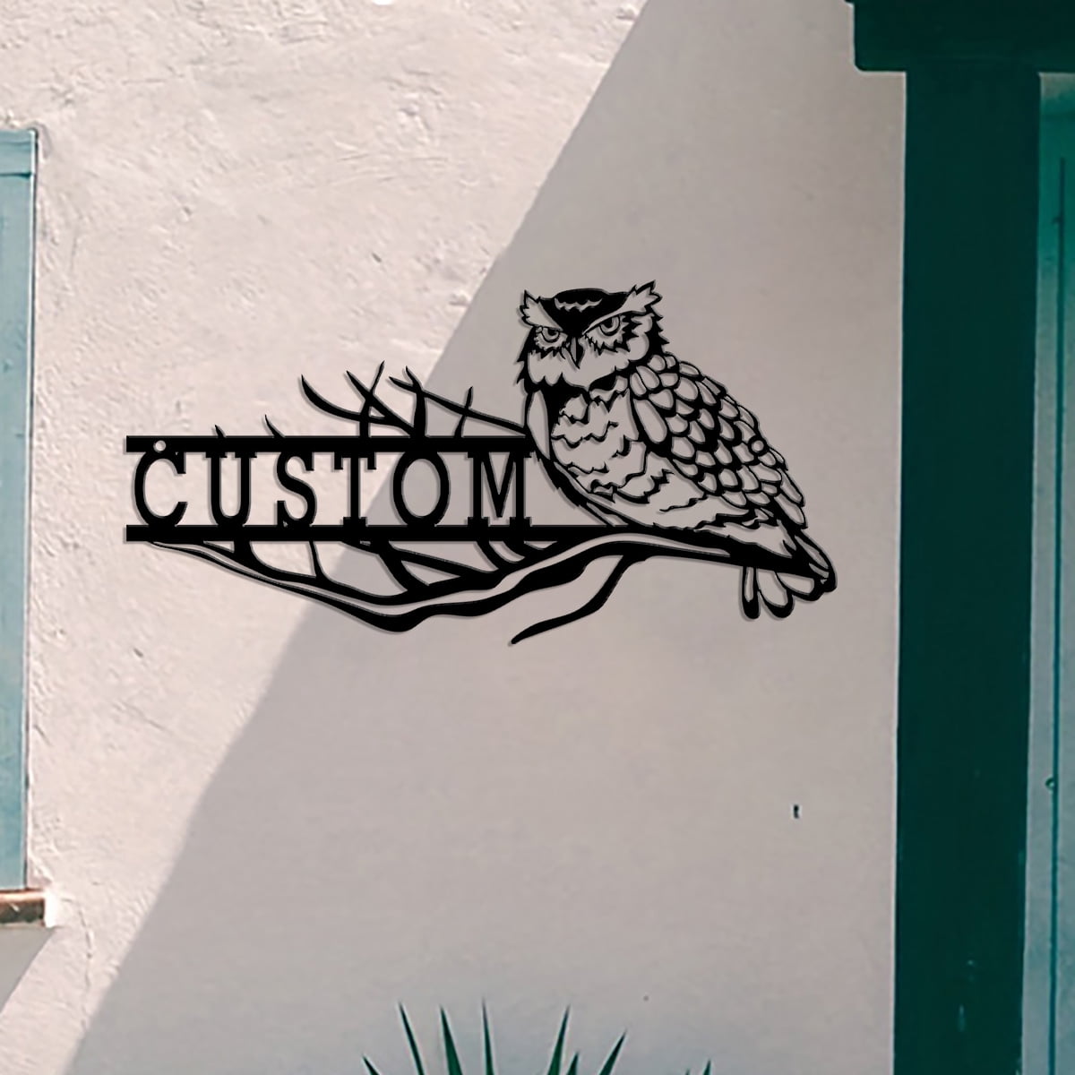 Custom Owl House Number, Owl Street Number, Owl Street Number Sign ...