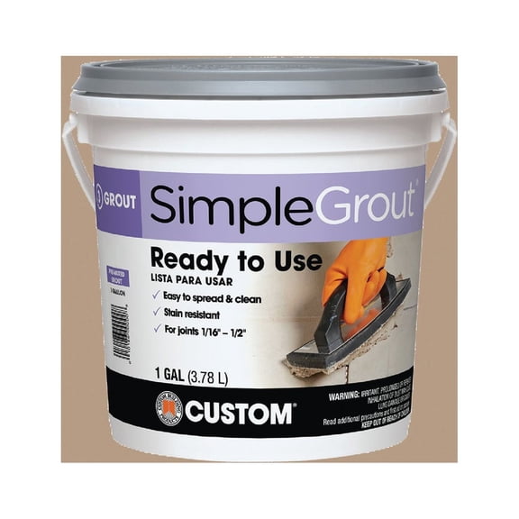 Custom PMG3801 1-Gallon Simple Premium Grout, Haystack