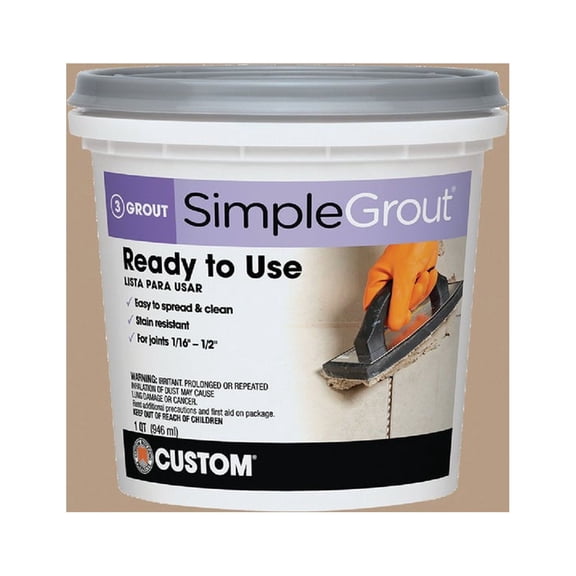Custom PMG380QT 1-Quart, Simple Premium Grout, Haystack (Packaging May Vary)