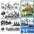 thumbnail image 1 of Custom PVC Plastic Clear Stamps Mountain 160x110x3mm, 1 of 8