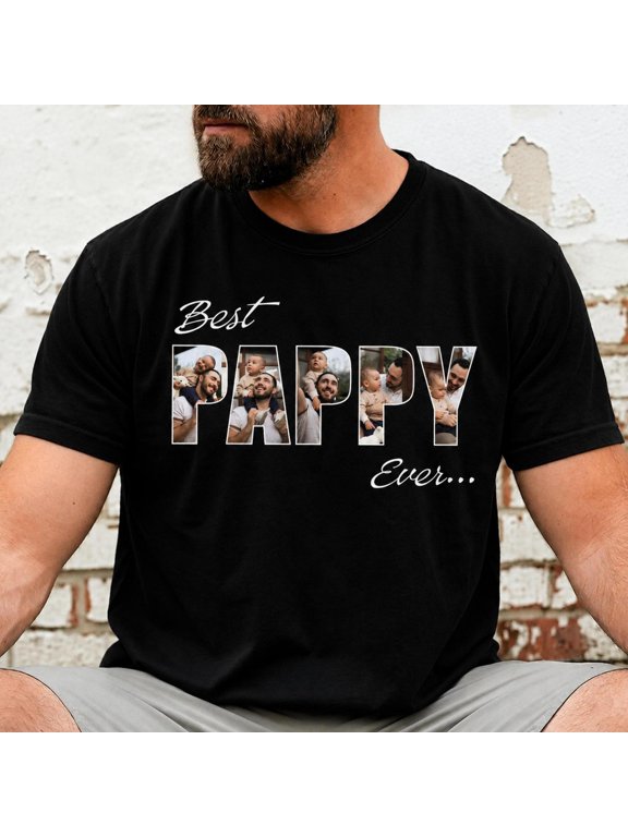 Custom Pappy, Personalized Pappy Photo, Birthday Father's Day For Grandpa, AURORAVALLEY T-Shirt