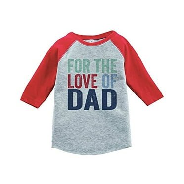 Custom Party Shop Boy's Father's Day Vintage Baseball Tee Red