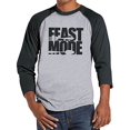 thumbnail image 1 of Custom Party Shop Men's Feast Mode Thanksgiving Raglan Grey, 1 of 2