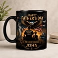 thumbnail image 1 of Custom Patriotic Dad Mug, Personalized Father’s Day Coffee Mug for Him, Eagle USA Dad Gift, Best Dad Ever Custom Name Cup, 1 of 7