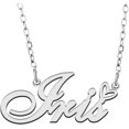 Custom Pendant Name Necklace Customized Personalized Plated Name