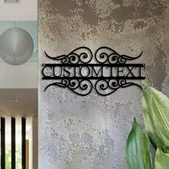 Custom Personalized Address Laser Cut Metal Sign House Number Sign Street Address Plaque Outdoor Door Sign Housewarming Wall