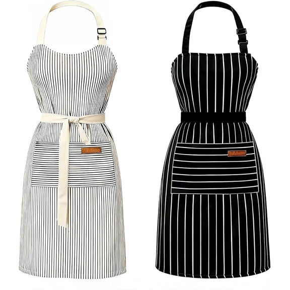 Custom Personalized Apron for Men Women, Kitchen Chef Cooking Customized Aprons with Pockets, Holiday Birthday Gift