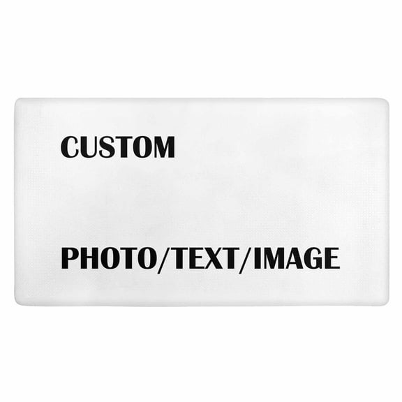 Custom Personalized Area Rug, 36"x20" Custom Logo Image Text Photo Anti Slip Washable Door Mat, Decorative Carpet for Bedroom Living Room Office Garden Balcony