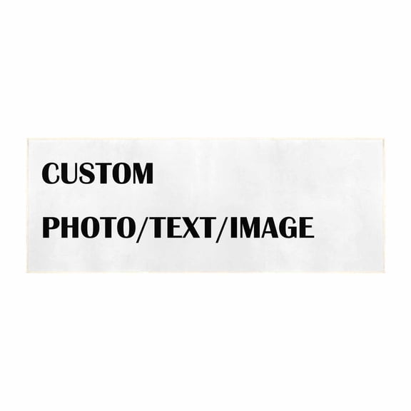 Custom Personalized Area Rug, 60x22inch Custom Logo Image Text Photo Anti Slip Washable Door Mat, Decorative Carpet for Bedroom Living Room Office Garden Balcony