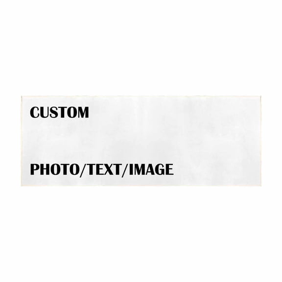 Custom Personalized Area Rug, 70x26inch Custom Logo Image Text Photo Anti Slip Washable Door Mat, Decorative Carpet for Bedroom Living Room Office Garden Balcony