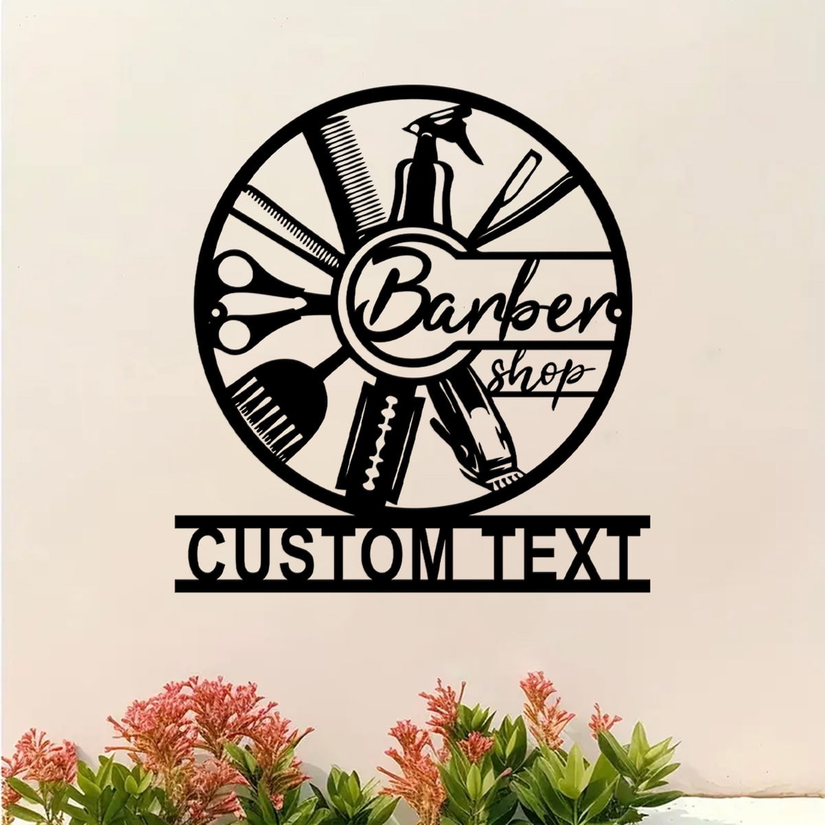 Custom Personalized Barber Shop Metal Wall Art Sign, Hair Dresser Metal ...
