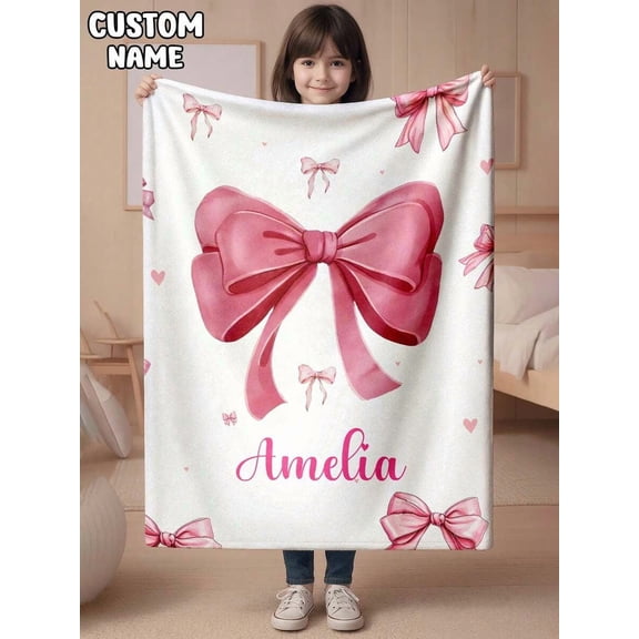 Custom Personalized Blanket | DIY Text/Photo/Pattern Memorial Design | Lightweight Baby/Throw Blanket | Perfect Gift for All Holidays & Ages