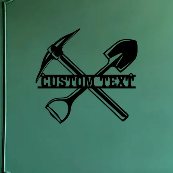 Custom Personalized Coal Miner Metal Wall Art, Miner Name Sign, Father's Day, Mancave Decor, Coal Miner Gift, Mining Sign