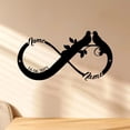thumbnail image 1 of Custom Personalized Engagement Gift, Wedding Anniversary Metal Wall Art Sign, Custom Infinity Sign, Wedding Gift, 1 of 6