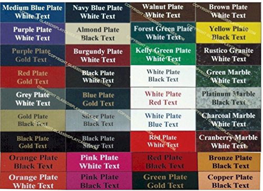 Custom Personalized Engraved 18x11 Inch Plastic Name Plate Nameplate ...