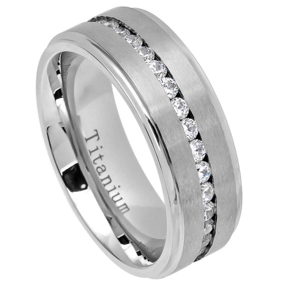Custom Personalized Engraving Wedding Band Ring Set for Him & Her ...