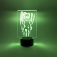 thumbnail image 1 of Custom Personalized Free Engraved LED 16 Colors Wood Stand Night Light Up Lamp Boys Table Desk Sports USA Flag Football Player Design Room Décor Gift, 1 of 8