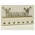 thumbnail image 1 of Custom Personalized Name Cheerleader Cheer Cheerleading Medal Holder, Awards Display Organizer Wall Decor Rack with Hooks for 60+ Medals, Ribbons, Sports Of A Kind Made To Order With Your Name On It., 1 of 4