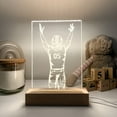 thumbnail image 1 of Custom Personalized Name Engrave LED Night Light Up Table Desk Lamp Boys Sports School Team Football Choice Design Room Décor Gift, 1 of 7