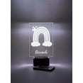 thumbnail image 1 of Custom Personalized Name Night Light Up Table Lamp LED Stand Girls Colorful Magical Rainbow Home Room Décor Gift - 16 Color Options & Remote, 1 of 9