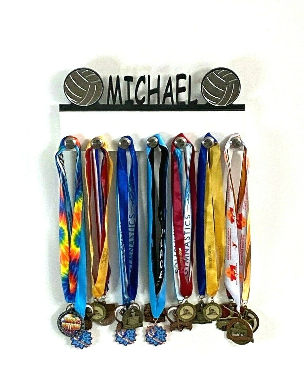 Custom Personalized Name Volleyball Team Player Sports Medal Holder ...