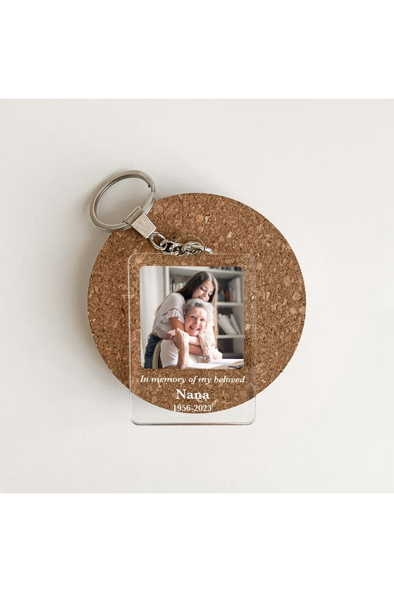 Custom Personalized Photo Key Chain Picture Keychain Engraved Keychain In Loving Memory Condolence Remembrance Loss Sympathy Memorial Gift