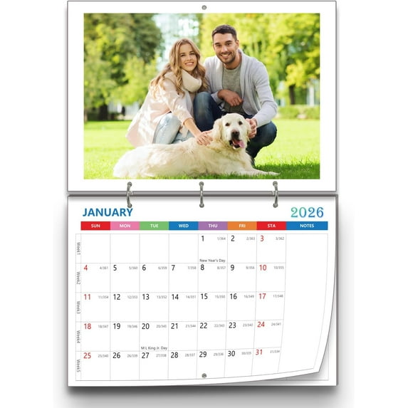 Custom Personalized Photo Wall Calendar 2026 Print Your Photo Calendars ...